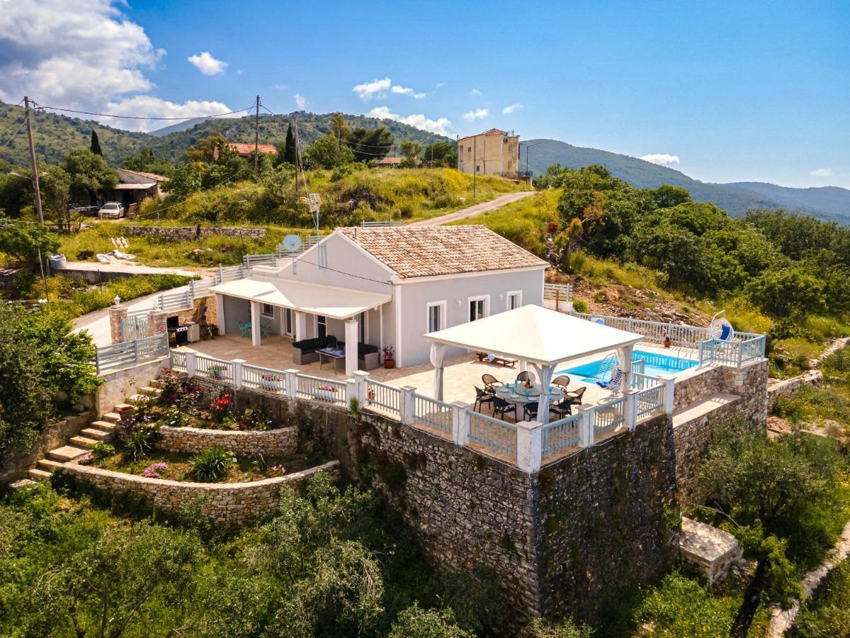 Villa Orizontas Corfu, Private Villa With Breathtaking Views Loutses Екстер'єр фото