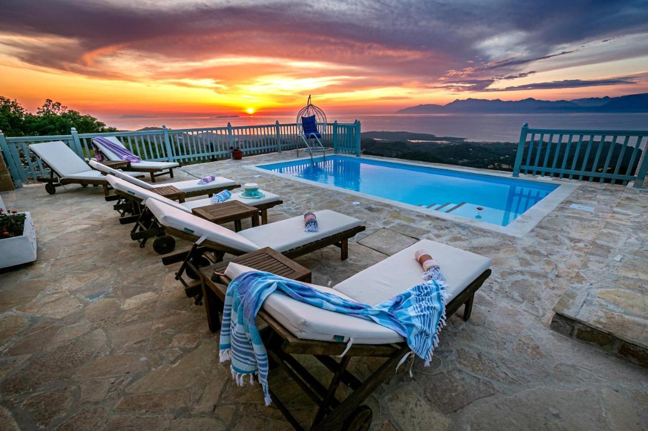 Villa Orizontas Corfu, Private Villa With Breathtaking Views Loutses Екстер'єр фото