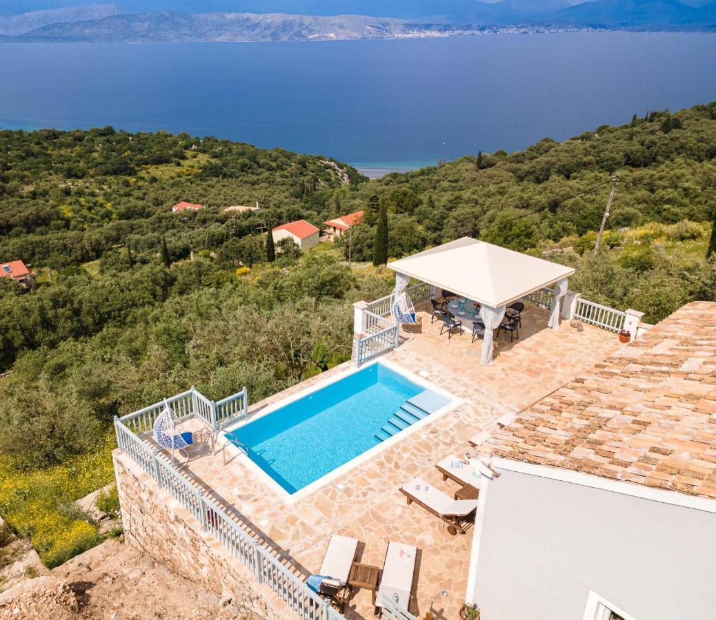 Villa Orizontas Corfu, Private Villa With Breathtaking Views Loutses Екстер'єр фото