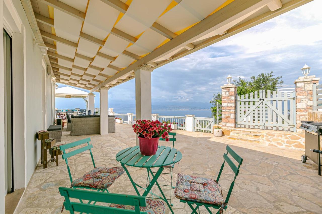 Villa Orizontas Corfu, Private Villa With Breathtaking Views Loutses Екстер'єр фото