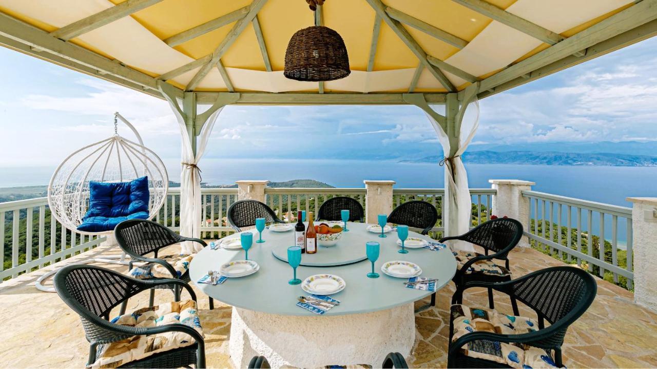 Villa Orizontas Corfu, Private Villa With Breathtaking Views Loutses Екстер'єр фото