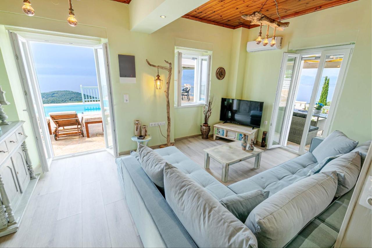 Villa Orizontas Corfu, Private Villa With Breathtaking Views Loutses Екстер'єр фото