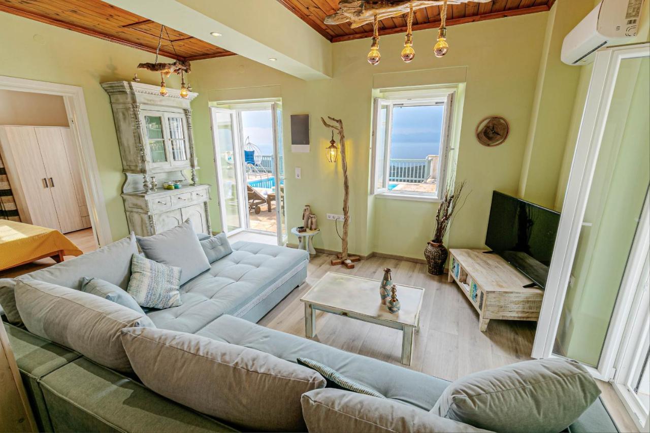 Villa Orizontas Corfu, Private Villa With Breathtaking Views Loutses Екстер'єр фото