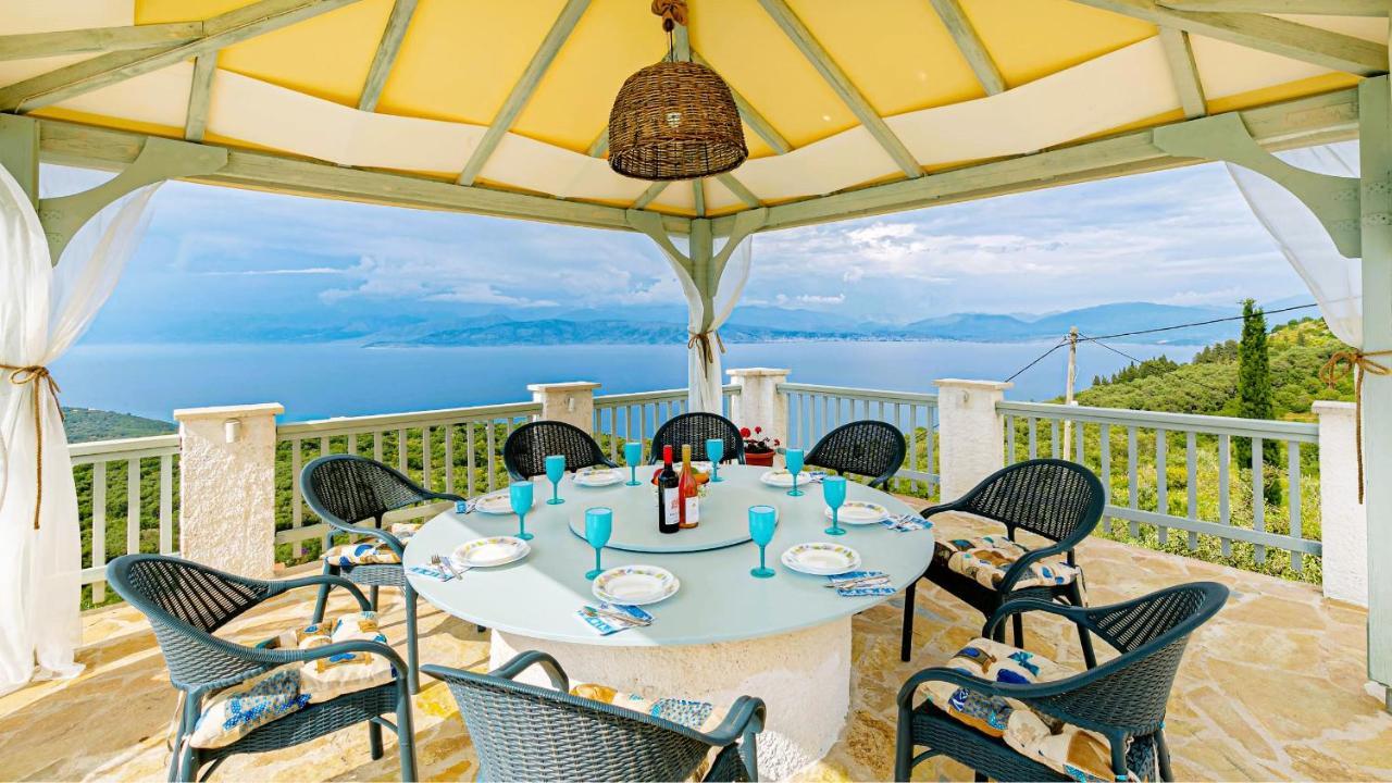 Villa Orizontas Corfu, Private Villa With Breathtaking Views Loutses Екстер'єр фото