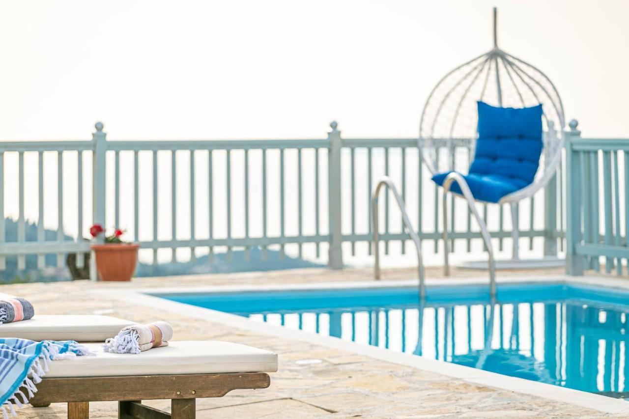 Villa Orizontas Corfu, Private Villa With Breathtaking Views Loutses Екстер'єр фото