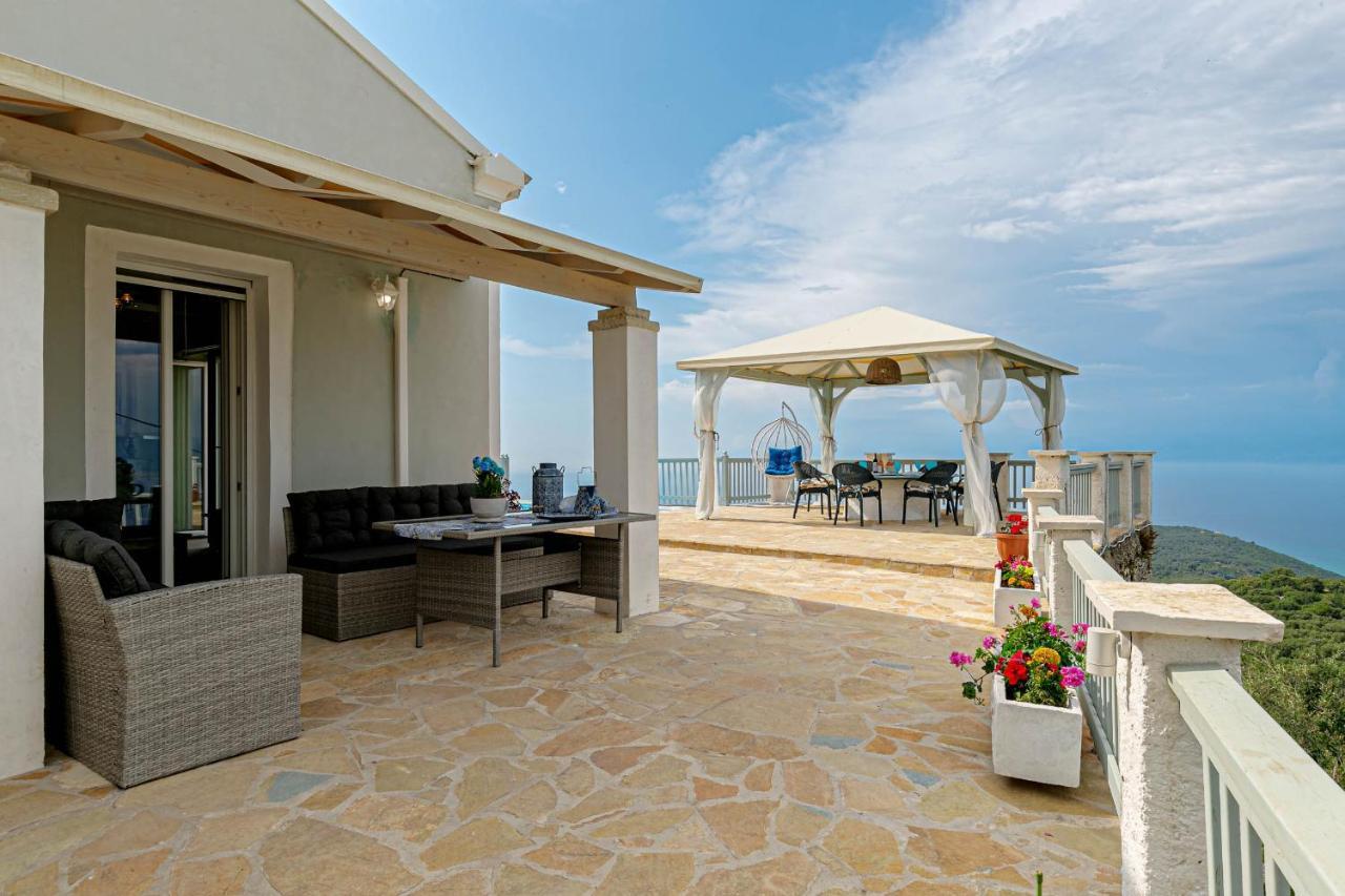 Villa Orizontas Corfu, Private Villa With Breathtaking Views Loutses Екстер'єр фото