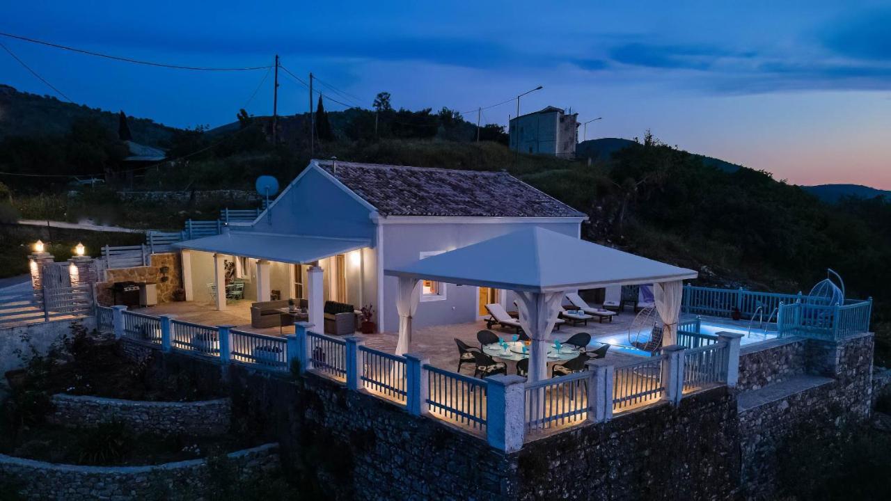 Villa Orizontas Corfu, Private Villa With Breathtaking Views Loutses Екстер'єр фото